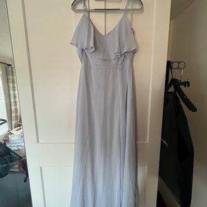 Blue Birdy Grey Bridesmaid Dress Small